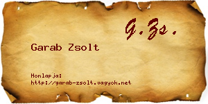 Garab Zsolt névjegykártya